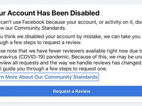 How do I know if I violated Facebook community standards?