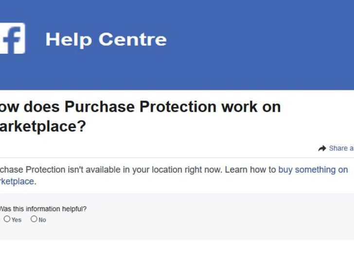 Am I protected as a seller on Facebook Marketplace?