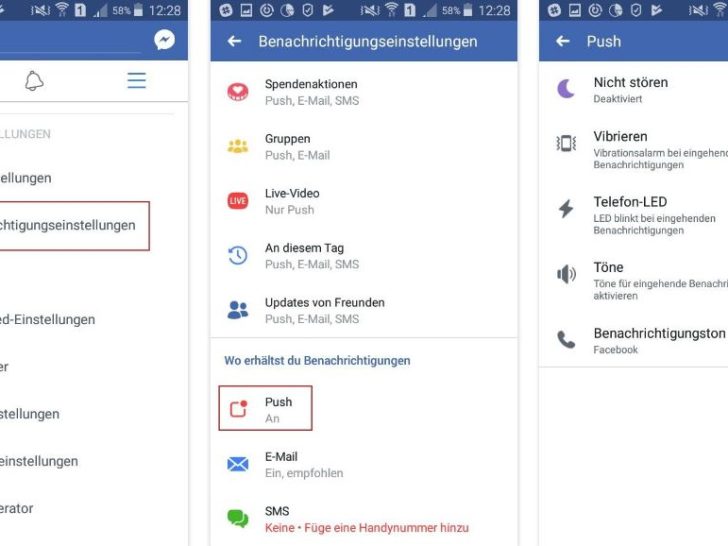 Wie kann man bei Facebook E-Mail Benachrichtigungen ausschalten