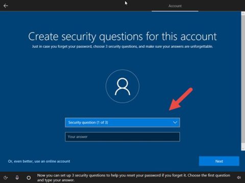 How do I add a user without security questions?