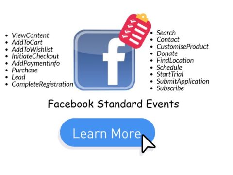 What are Facebook standard events?