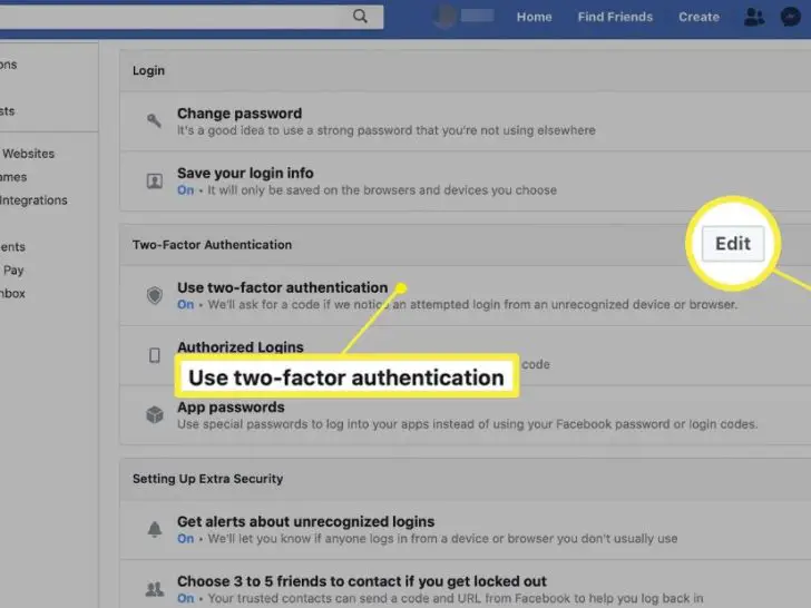 How do I turn off double verification on Facebook?