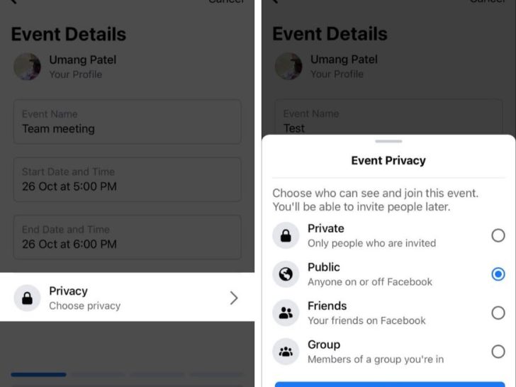 How do I find event invites on Facebook on my Iphone?