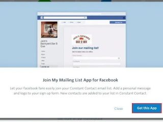 Does constant contact integrate with Facebook?