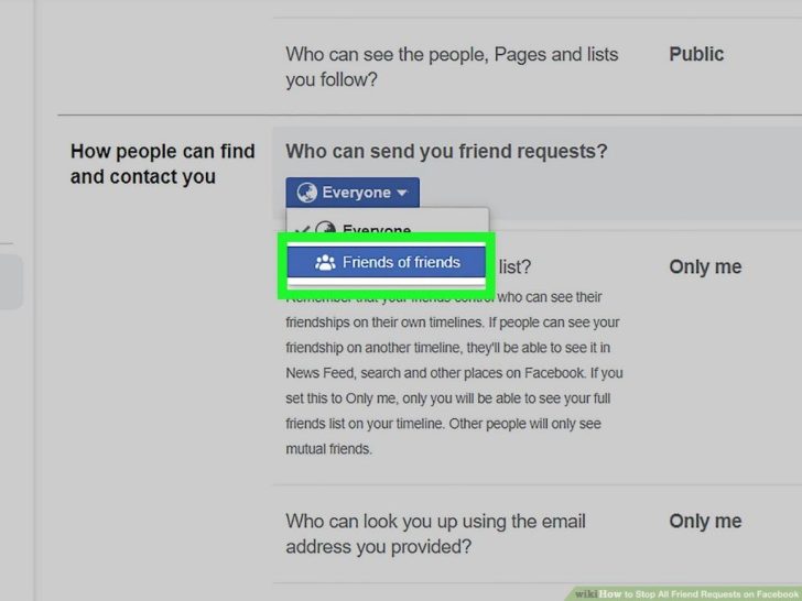 Can you turn off Facebook requests