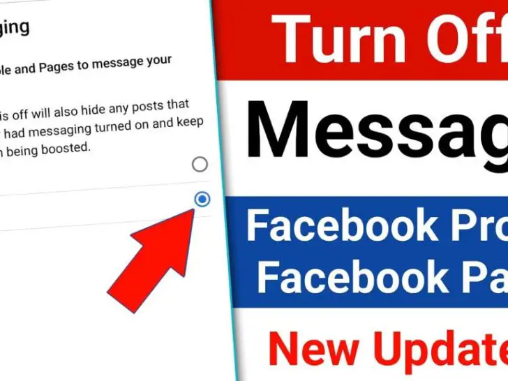 How do I hide message options on Facebook?