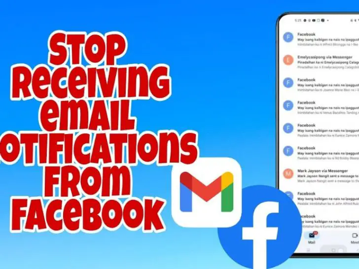 How do I separate Facebook notifications from Gmail?