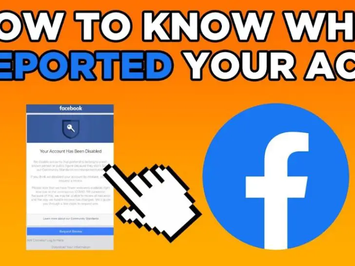 How can I know who reported me on Facebook?