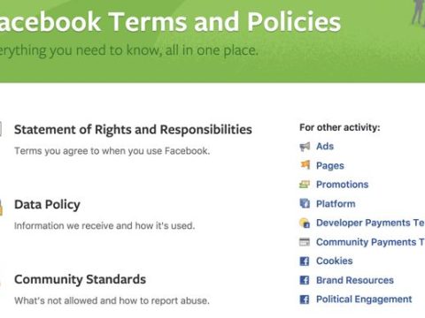 What is Facebook policy for content?