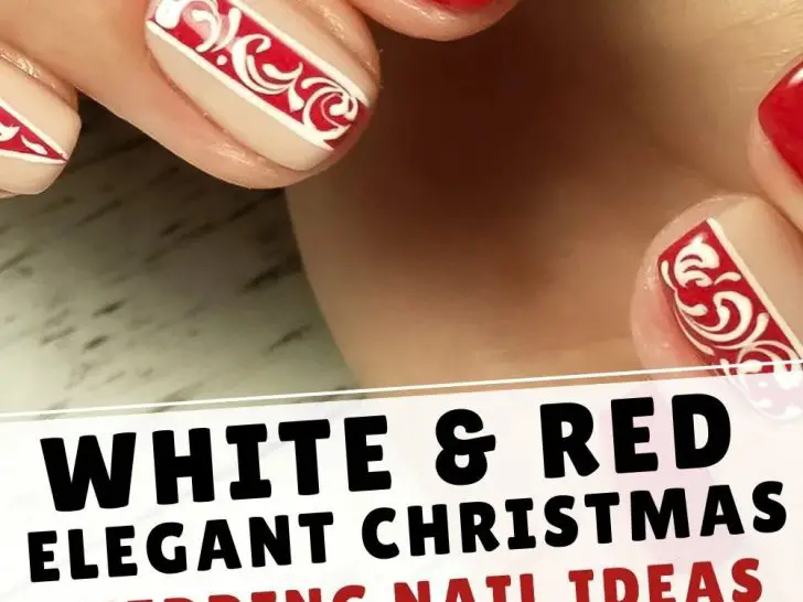 15 Red Elegant Christmas Nails For Brides-To-Be