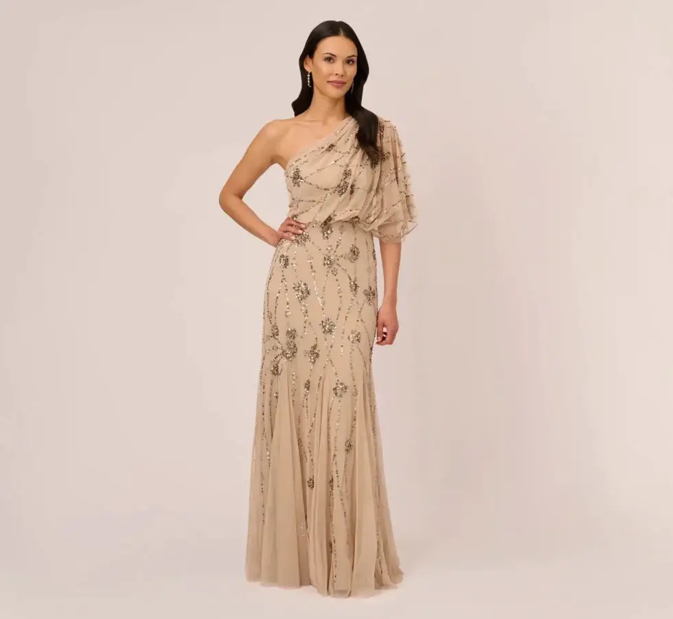 CAPE MOTHER OF THE BRIDE DRESS – ELLIE SAAB