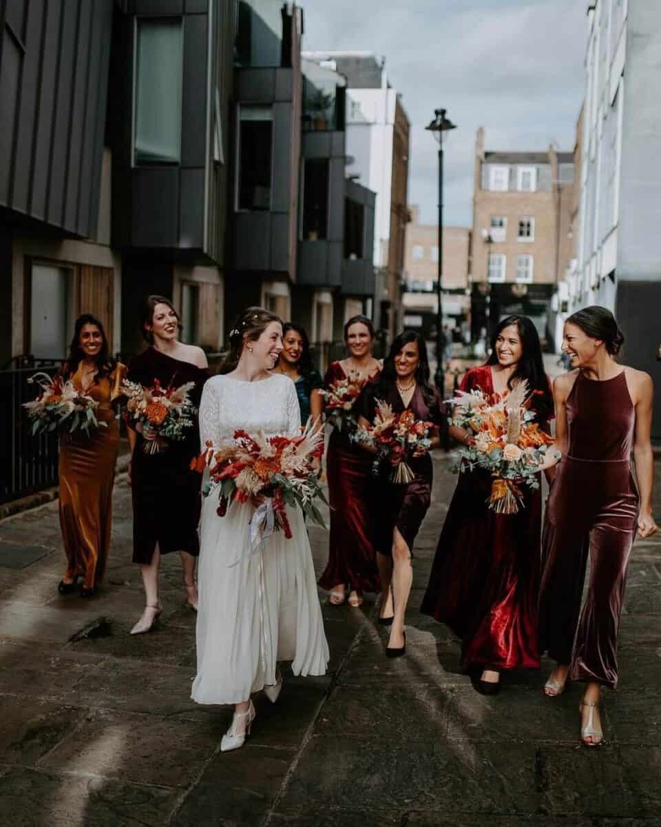 Autumn bridesmaid dress styles