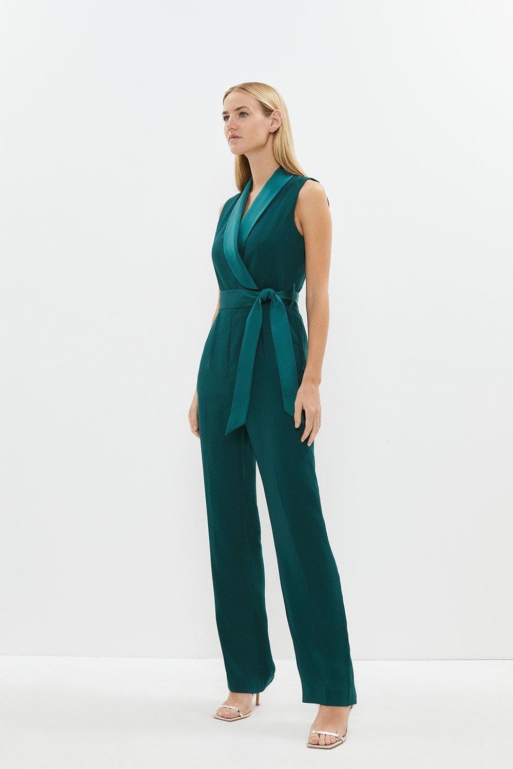 RUST SILK BRIDESMAID JUMPSUIT