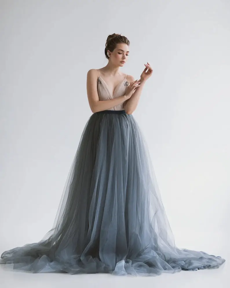 coloured wedding dresses