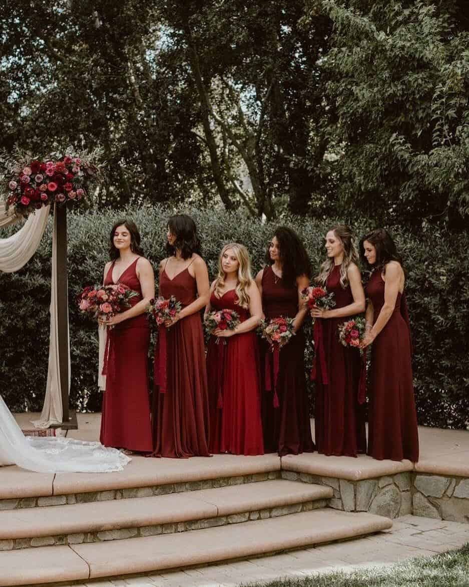 Autumn bridesmaid dress styles