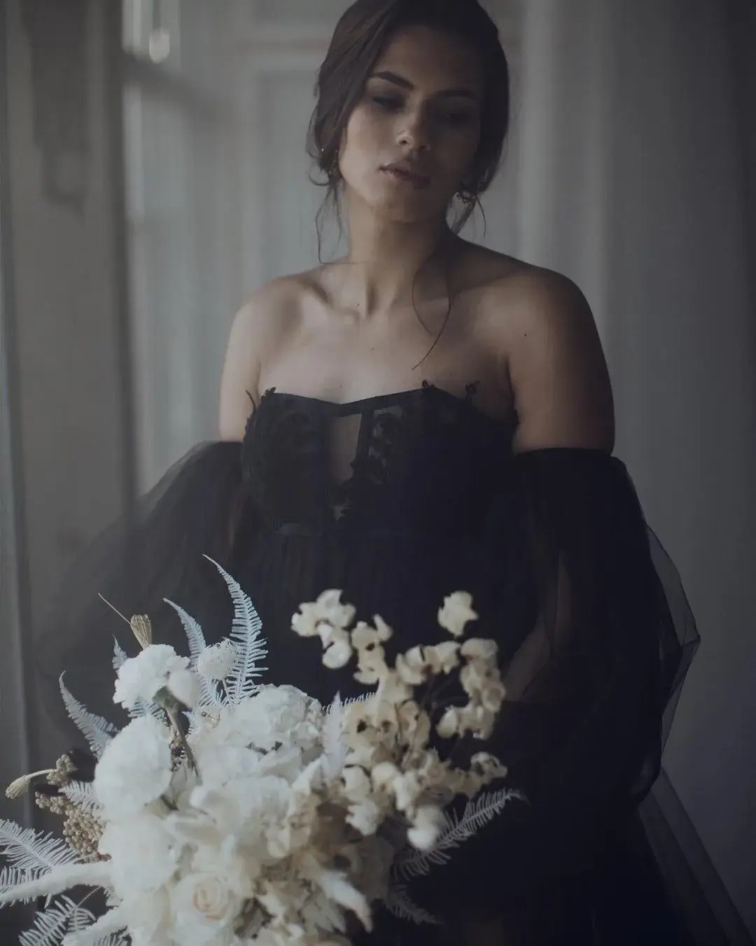 Styling a gothic wedding dress