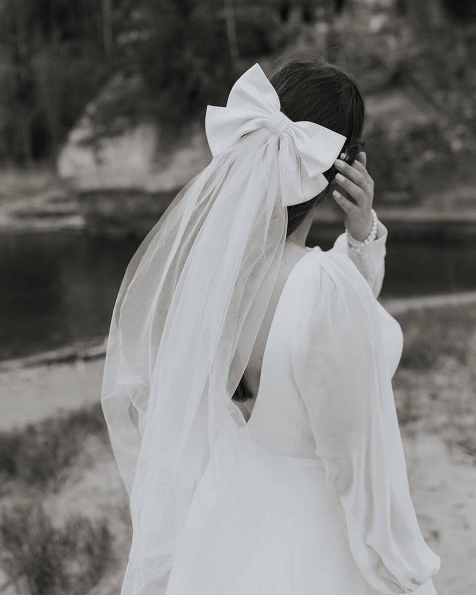 Wedding Veil Bow Ideas