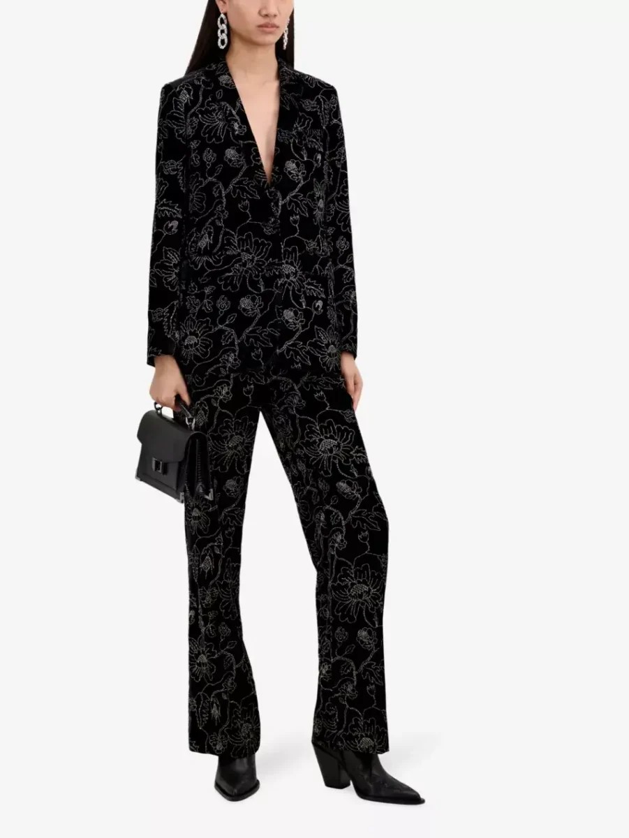 Polka dot mother of the bride trouser suit