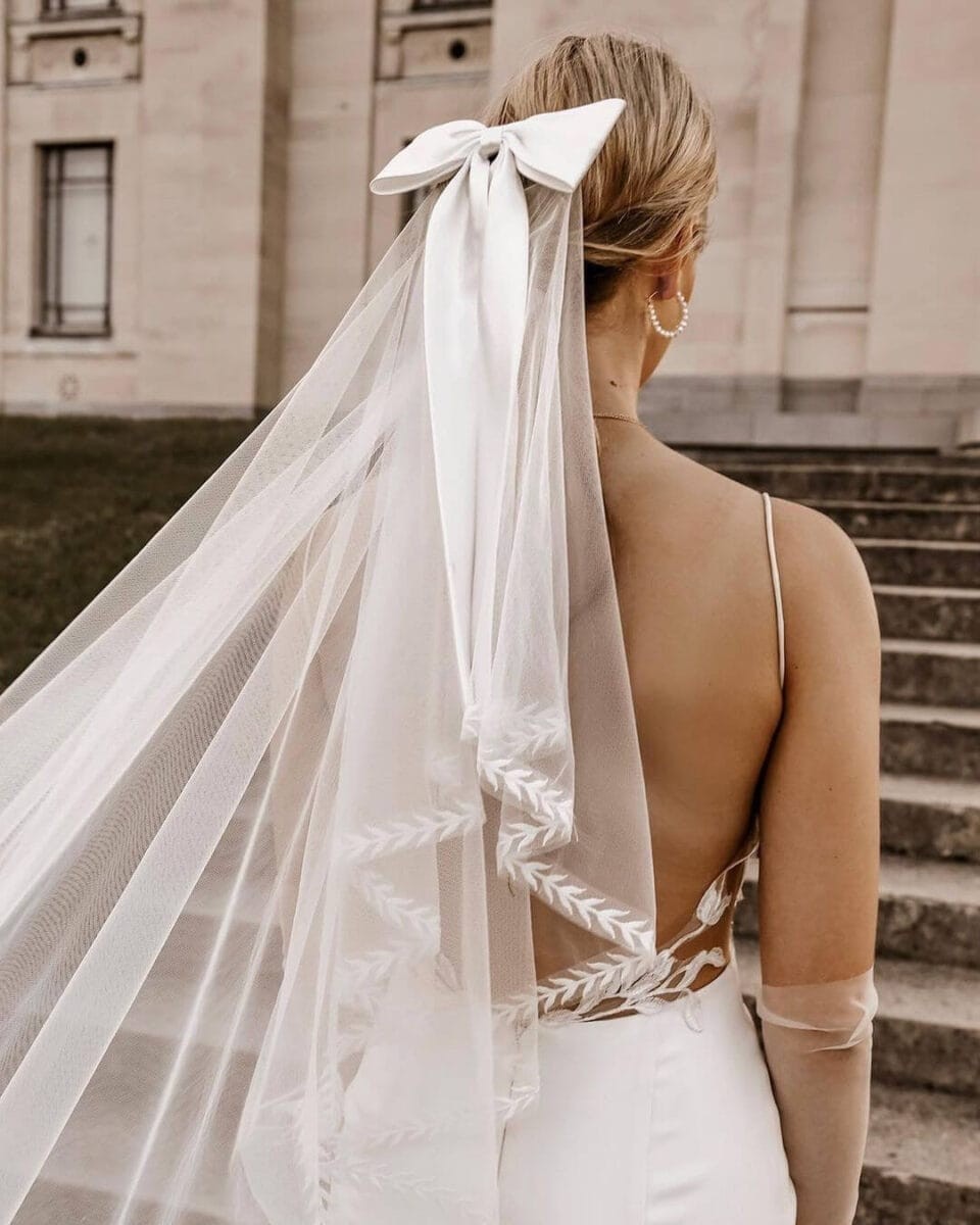 Wedding Veil Bow Ideas