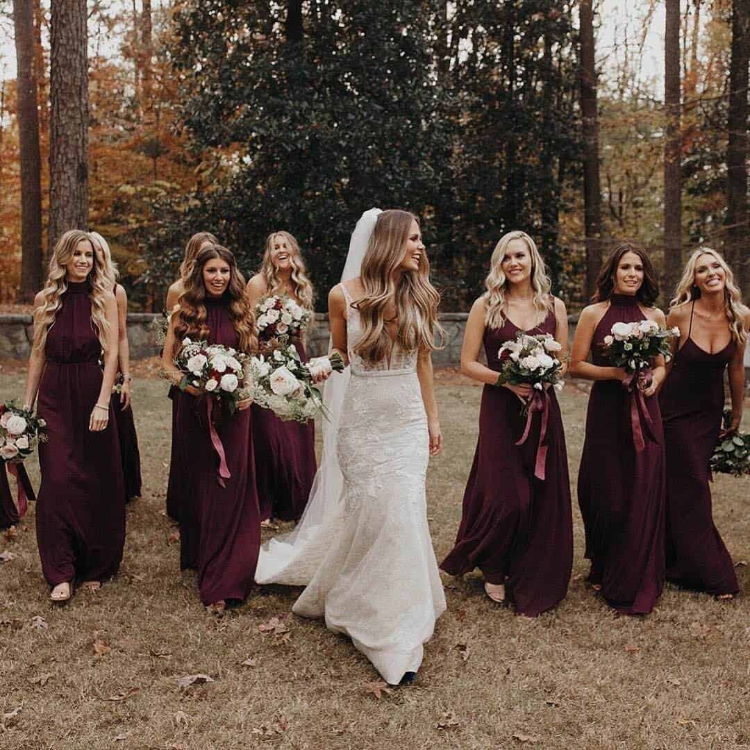 Autumn bridesmaid dress styles