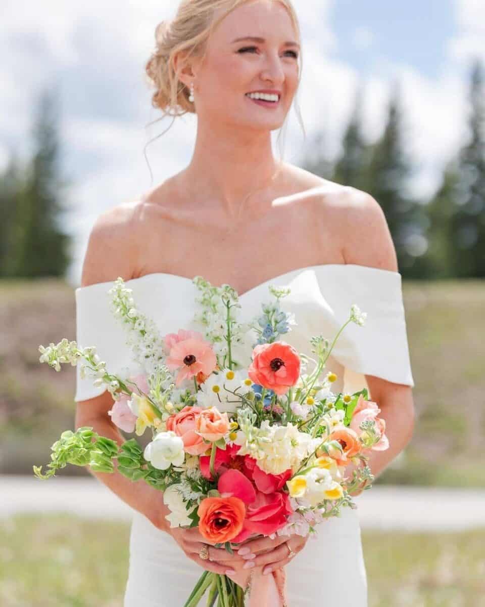 Bright and Bold Bridal Bouquet