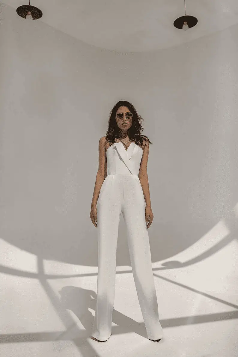 BRIDAL JUMPSUIT WITH A TRAIN – RIME ARODAKY