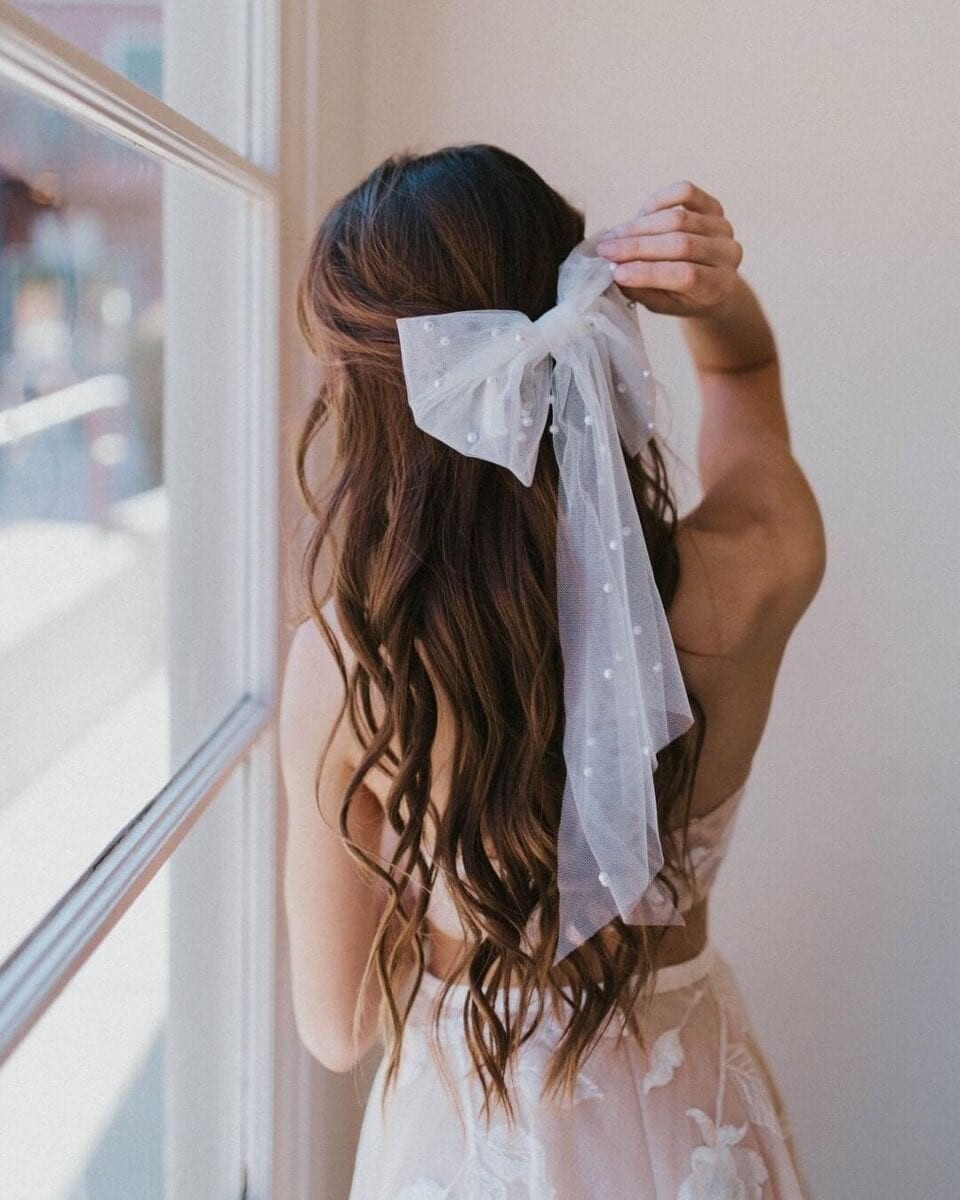 Wedding Veil Bow Ideas