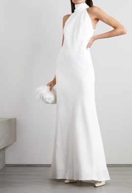 high neck spring wedding dresses