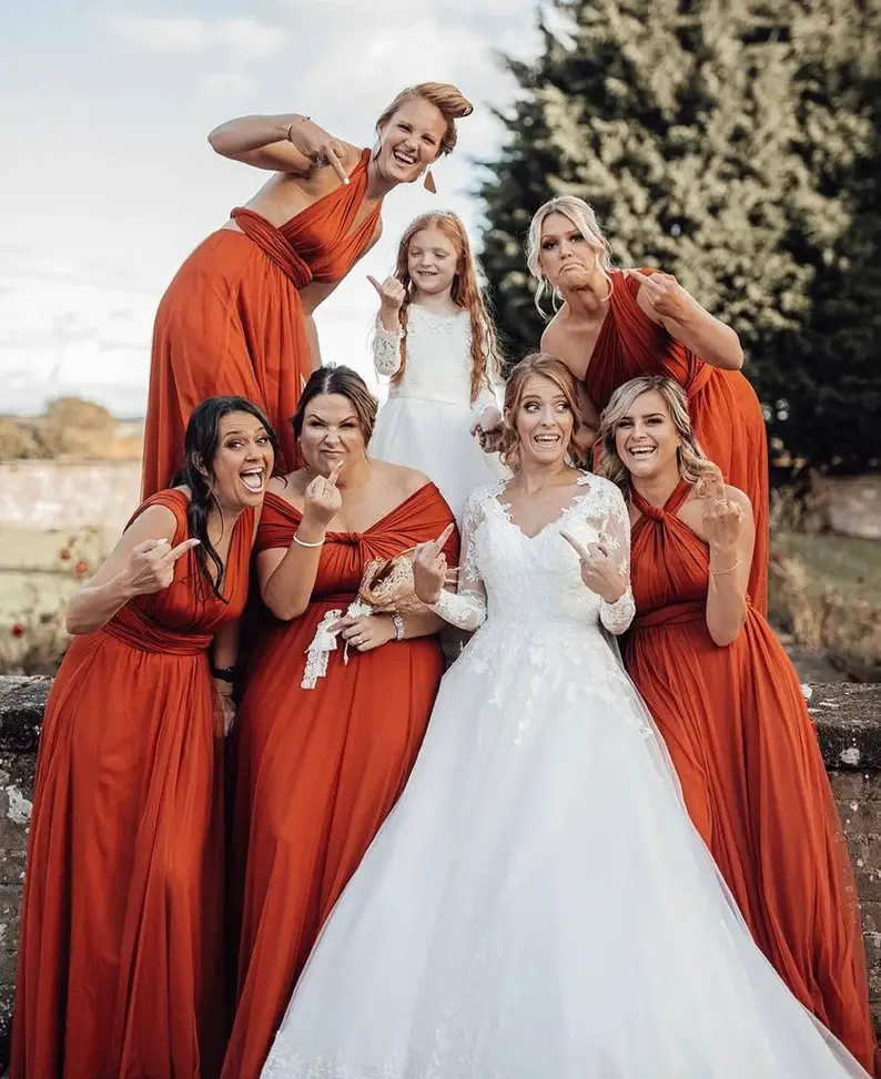 Multiway bridesmaid options