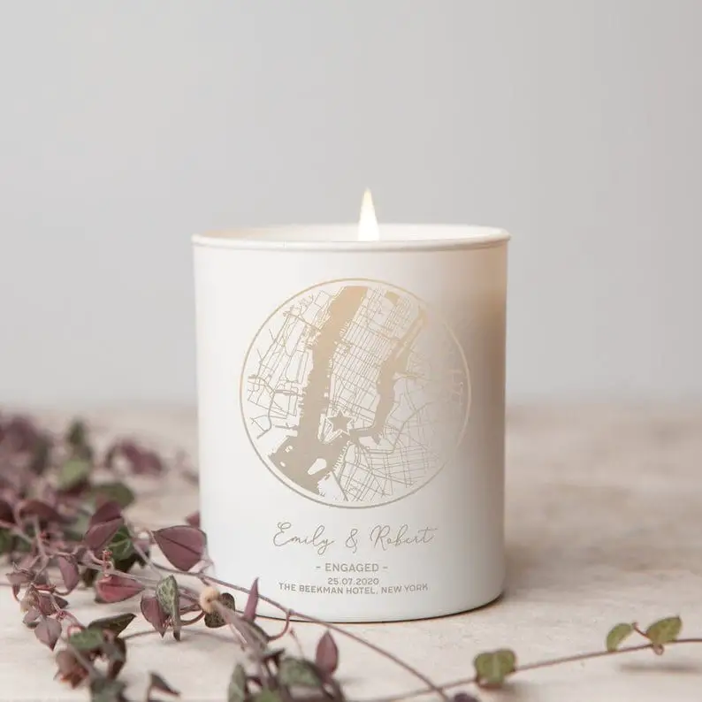 unique engagement gift CANDLEs