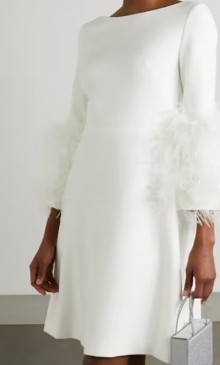 Puff sleeve mini wedding dress – ASOS