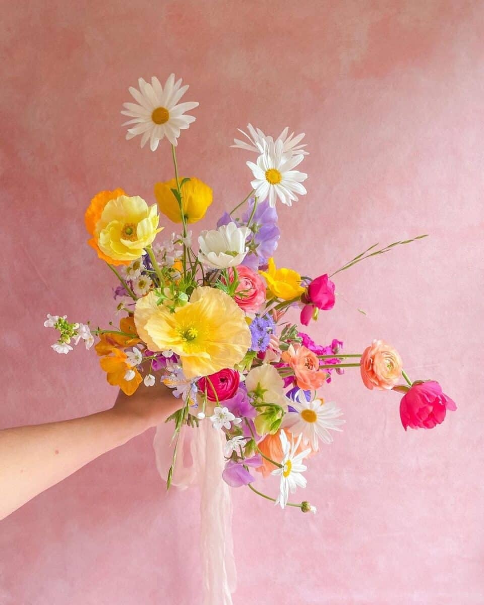 Lovely lavender spring bouquet